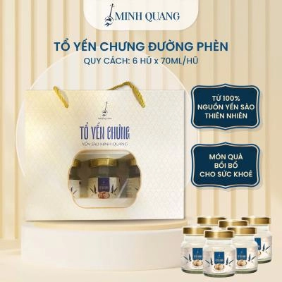Combo 6 hũ yến tiệt trùng 70ml