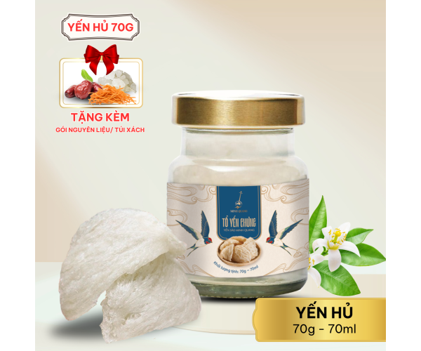 Combo 6 hũ yến tiệt trùng 70ml 