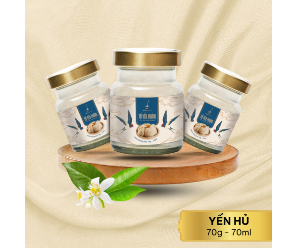 Combo 6 hũ yến tiệt trùng 70ml 